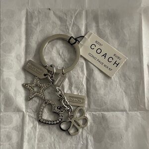 Coach Silver Charm Key Holder